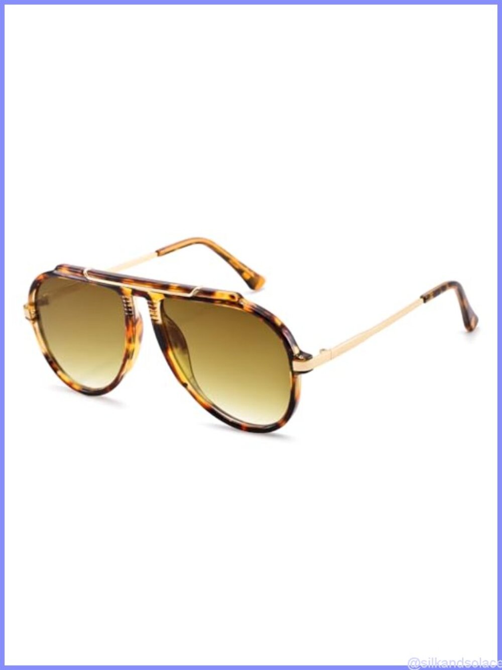 Oversized Aviator Sunglasses UV400 Retro 70s Full Frame Adult Unisex